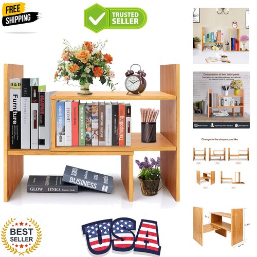 Adjustable desktop bookshelf - desktop,