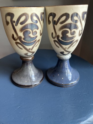 Pair vintage wine goblets - vintage,