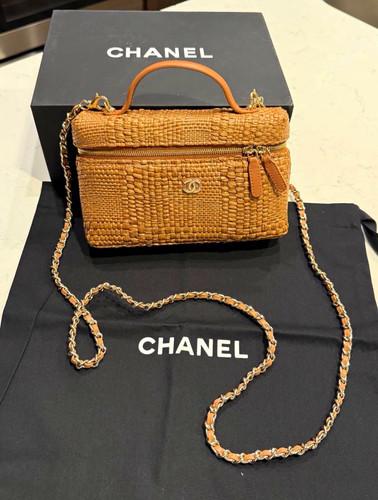 Chanel tan woven top - tan,