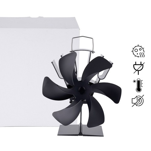 Blades wood stove fan - 6-blades,
