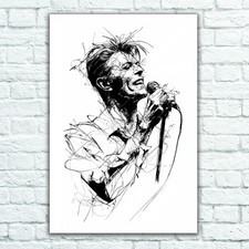 David Bowie Line Art -