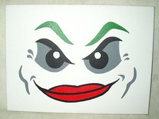 Canvas Painting Lego Joker Face Art 16x12 inch Acrylic