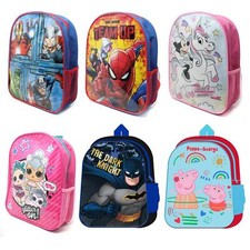 Kids Backpack With Character Design And Side Mesh Pocket Childrens School Bag