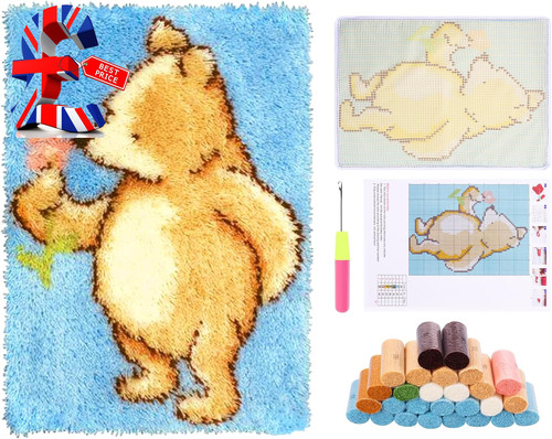 Latch hook rug kit diy - 3d,