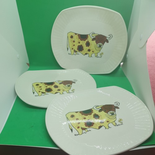 Set three steak plates - of,