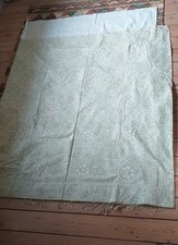 WILLIAM MORRIS 'Marigold' Sanderson curtain fabric green/cream. Vintage