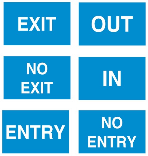 Entry exit out road - exit,