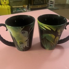 Disneyland Paris Maleficent Mugs Disney Villains Black Exclusive Mug  Pair X2