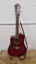 Westfield B220CL Red Single Cut-Away Acoustic Guitar Left Handed COLLECTION ONLY