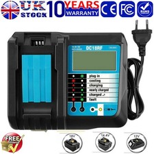 Rapid Battery Charger 14.4-18V DC18RF For Makita LI-ION BL1830 BL1430 BL1860 NEW