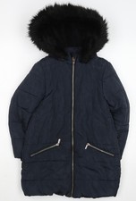 TU Girls Blue Hooded Long