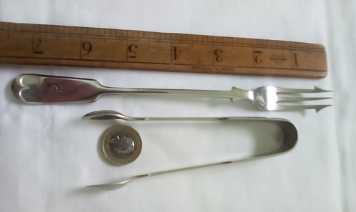 Sugar tongs pickle fork - sugar,
