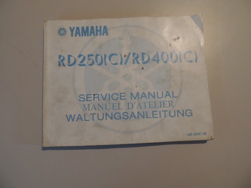 Workshop manual yamaha 250 - yamaha, rd