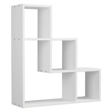 Lyon 3 Step Wooden Floating Wall Mounting Shelf Display Unit Book Storage Deco