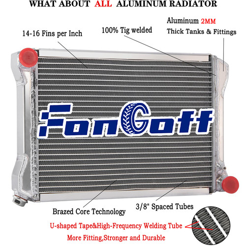 Row aluminum radiator for - 3,