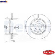 2x BRAKE DISC BG3893 FOR VW