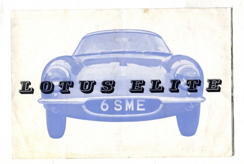 Lotus elite 1957 uk - elite,