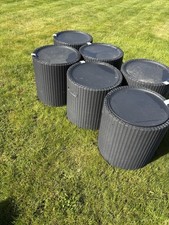 6 Ice Coolers and Seats