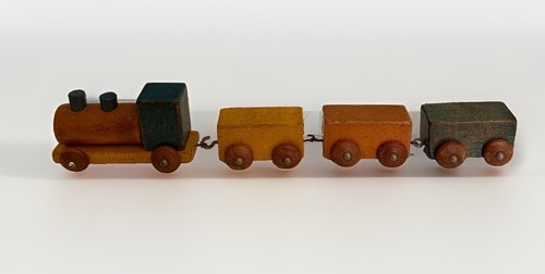 Vintage wooden train - vintage,