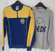 LEEDS UNITED AFC COLLECTION SCORE DRAW & TERRACE RETRO JACKET/JUMPER Small
