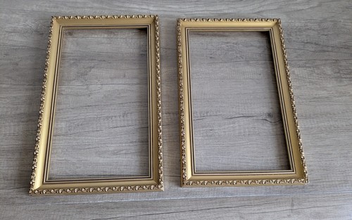 Vintage gold gilt wood - 2,