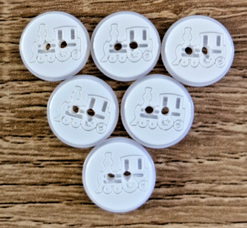 Baby button train 14mm hole - train, 2