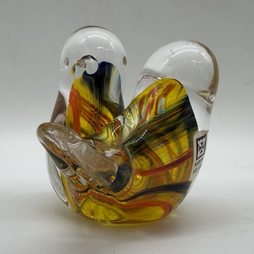 Vintage signed mdina - signed, lovebirds