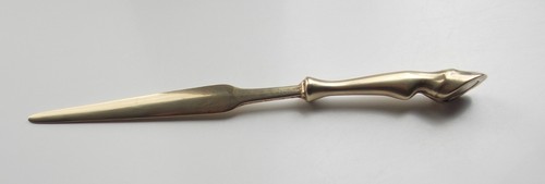 Vintage brass letter opener - brass,