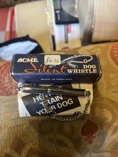 Acme Silent Dog Whistle  Vintage. Used In Original Box Includes Leaflet.