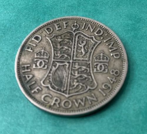 Half crown 1948 coin george - 1948,, coin,