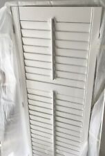 White Wooden Plantation shutters blinds, 61 cm W x 159.5 cm H