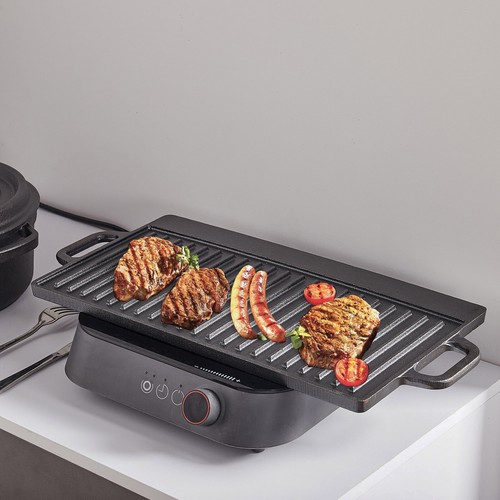 Cast iron reversible griddle - iron,