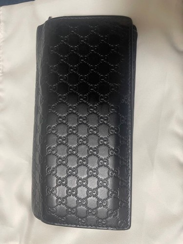 Gucci black leather long - gucci,