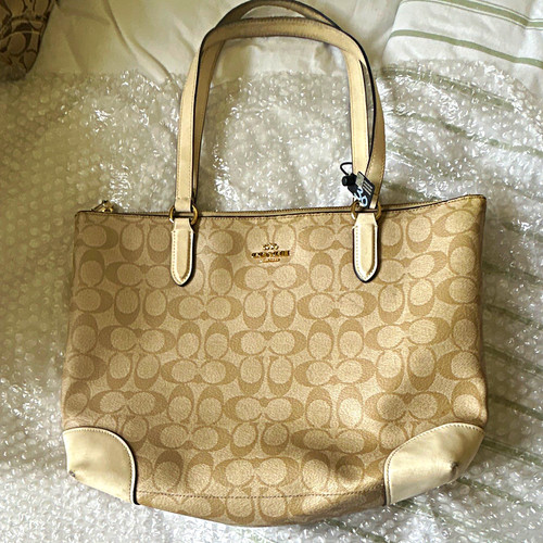 Coach signature monogram - monogram, beige