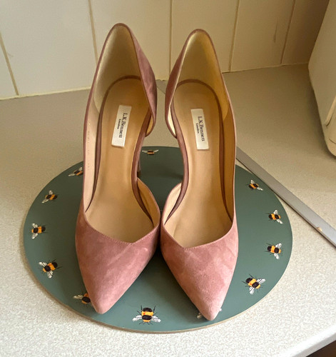 Bennett pink suede - suede, pointed