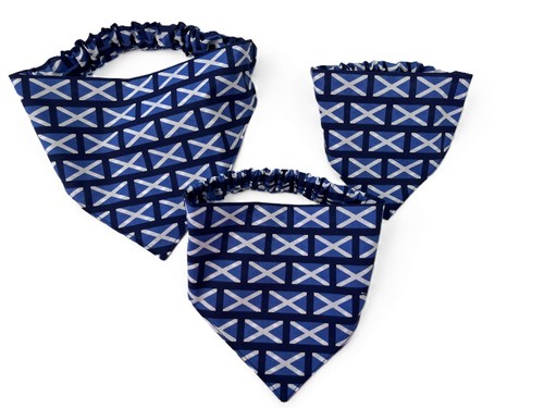 Scotland flag scrunchie style - scrunchie,