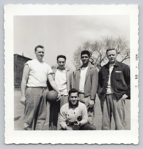 1955 snapshot handsome young - 1955,