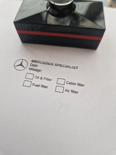 Service stamp mercedes - service,