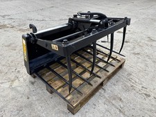 JCB AGRI 4FT 7 (1.4M) WIDE MUCK / MANURE GRAB / FORK ON EURO BRACKETS TRACTOR LO