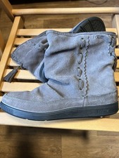 Hotter Women's Suede Pixie Boots Size 4 Standard Fit Grey