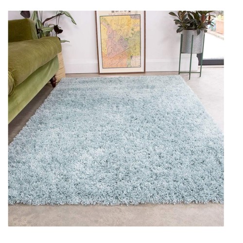 Duck egg shaggy rug 160x230cm - egg,