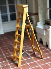 Dolls house miniature 1:12 ARTISAN large wooden stepladders