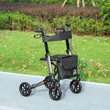 Rollator Walker 4Wheel Walking Mobility Folding Seat Lightweight Disability Aid
