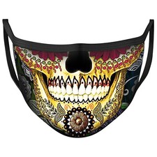 SUGAR SKULL Face Mask Washable Reusable Sugar Doll Mexican Skull Gift Mask 