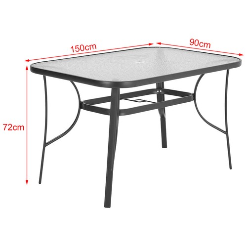 Glass top garden table patio - garden,