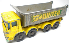 1969 LESNEY MATCHBOX 8 WHEEL TIPPER POINTER YELLOW 1:64 DIECAST 3" DUMP TRUCK