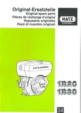 HATZ DIESEL ENGINE 1B20 1B30 PARTS MANUAL
