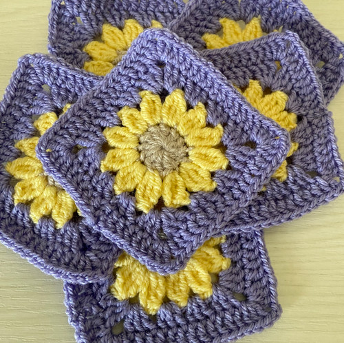 Handmade crochet granny - 6,