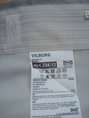 Ikea vilborg grey curtain - ikea,