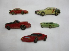 99p SALE - 5 X SPORTS CARS RACING RALLY LE MANS ENAMEL PIN BADGES JOB LOT BUNDLE